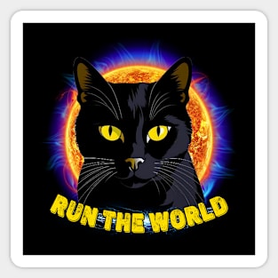 Black Cats Rule And Energy Sticker